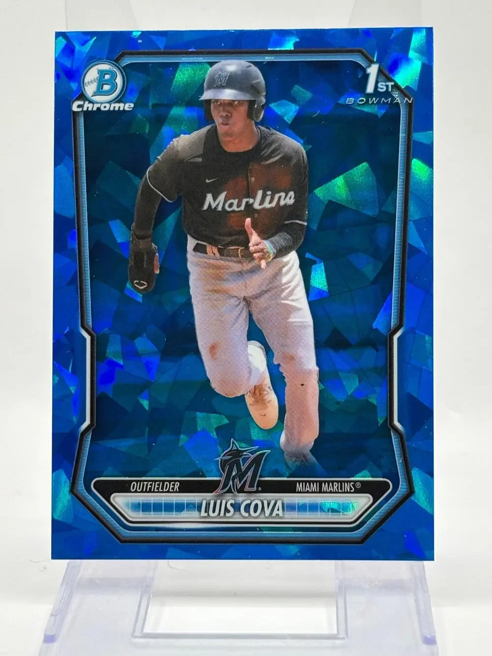 2026 Bowman Sapphire Luis Cova Chrome 1st Prospect Miami Marlins